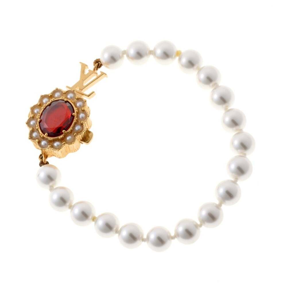 LOUIS VUITTON Gold Pearl Charm Bracelet - Picture 2 of 7